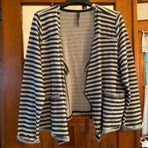 NWT Jessica Simpson Gray/Black Stripe Blazer 2XL!